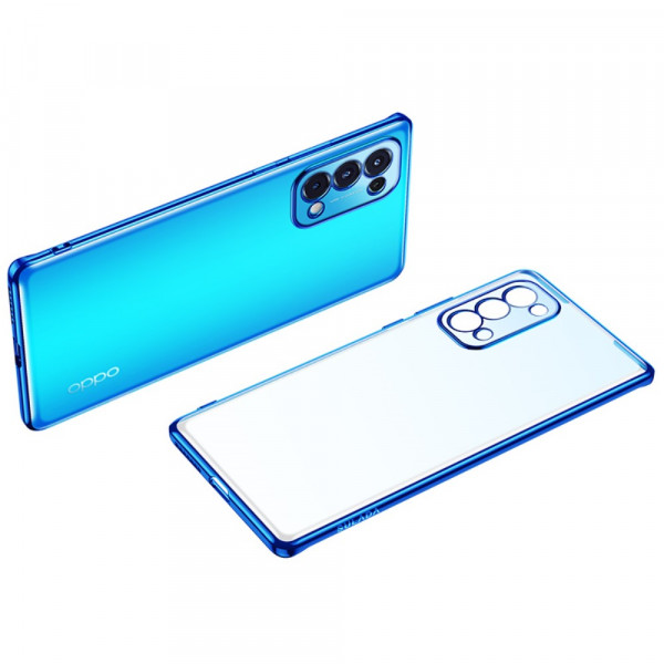 Oppo Find X3 Lite Transparent Shell Metal Style Edges SULADA