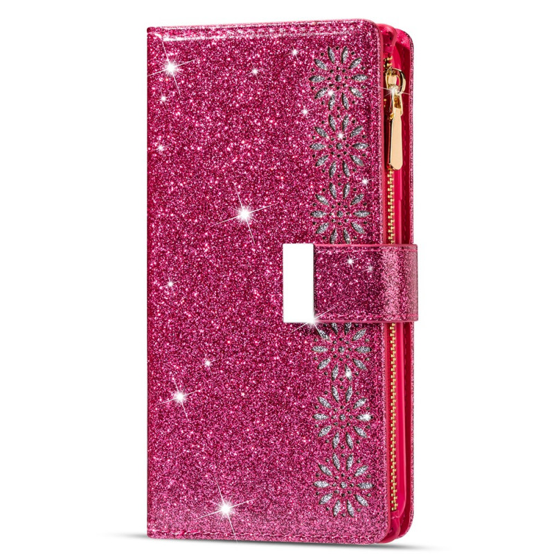 Samsung Galaxy Z Flip 3 5G Glitter Capa Zip