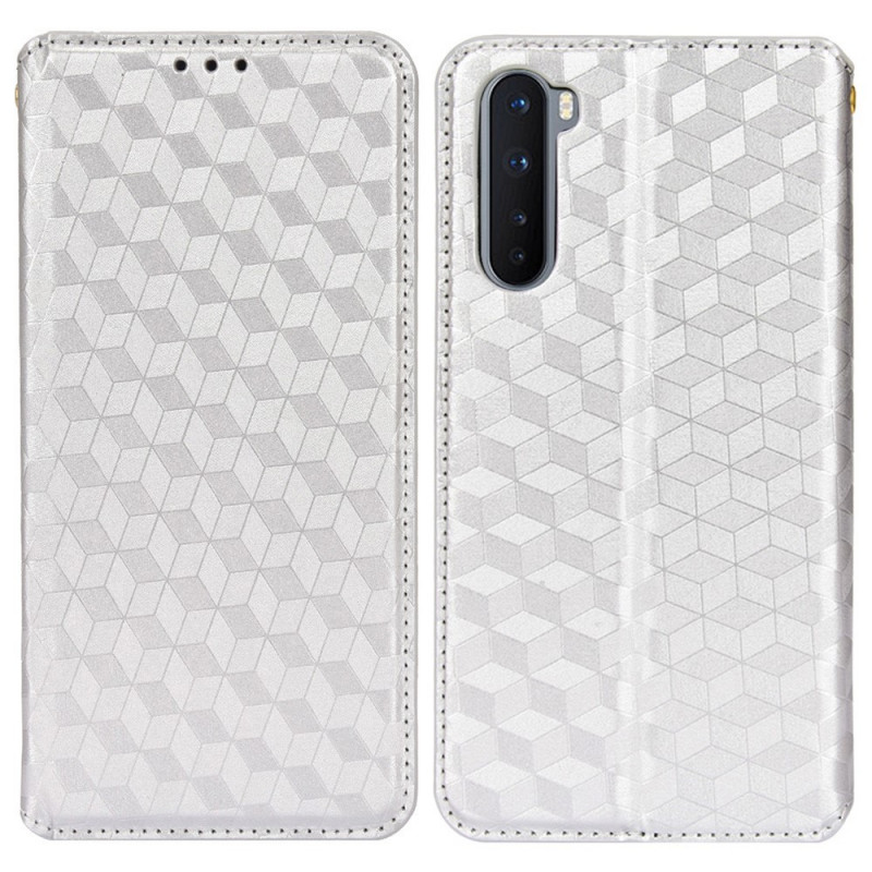 Capa de Couro OnePlus Nord Leather Effect Diamond Flip Cover