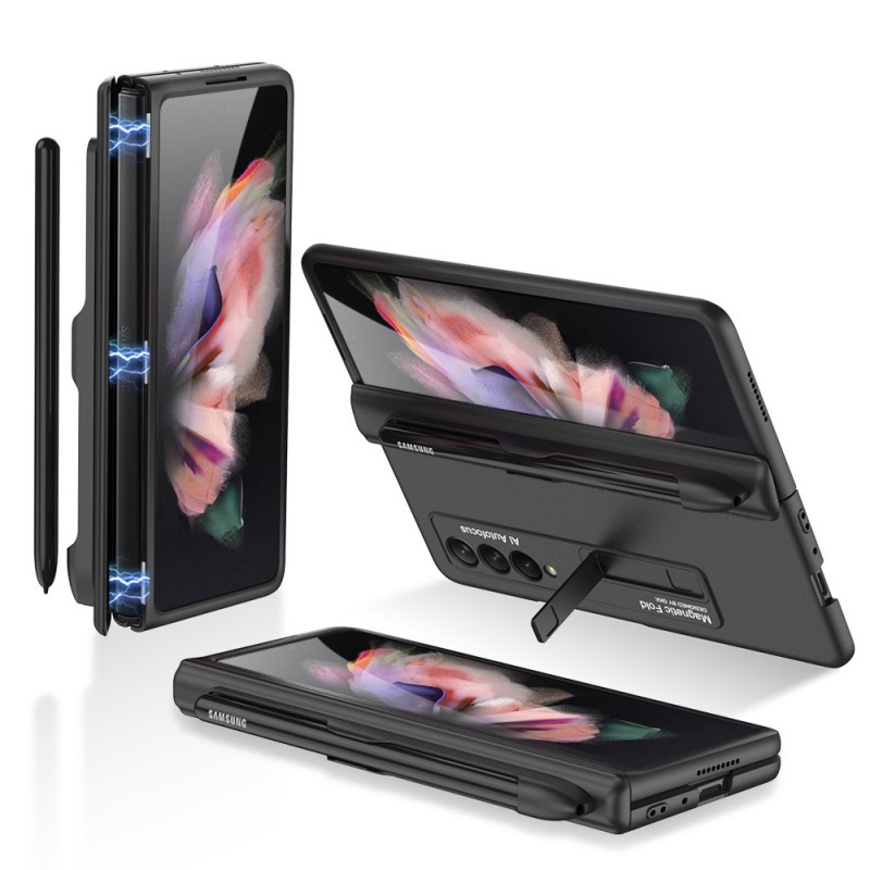 Coque Samsung Galaxy Z Fold 3 5G Plastique Support et Porte-Stylet GKK