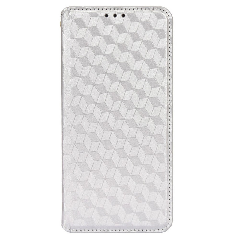 Tampa Flip Cover OnePlus Nord N100 Efeito Couro Diamantes 3D