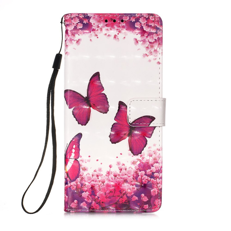 Xiaomi 11 Lite 5G NE/Mi 11 Lite 4G/5G Case Butterflies Vermelhas