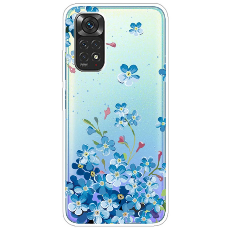 Xiaomi Redmi Note 11 / 11s Case Blue Flower Bouquet