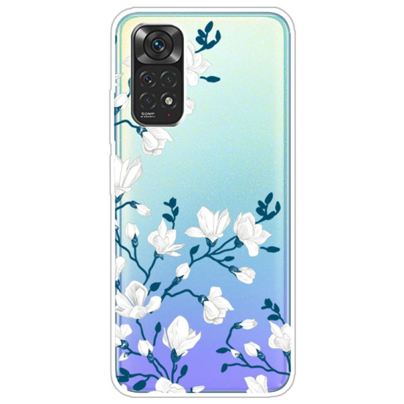 Xiaomi Redmi Note 11 / 11s Case White Flowers