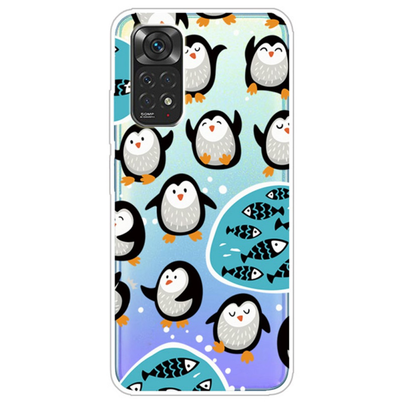 Capa para Xiaomi Redmi Note 12 Pro 4G/Note 11 Pro/11 Pro 5G Pinguins e peixes