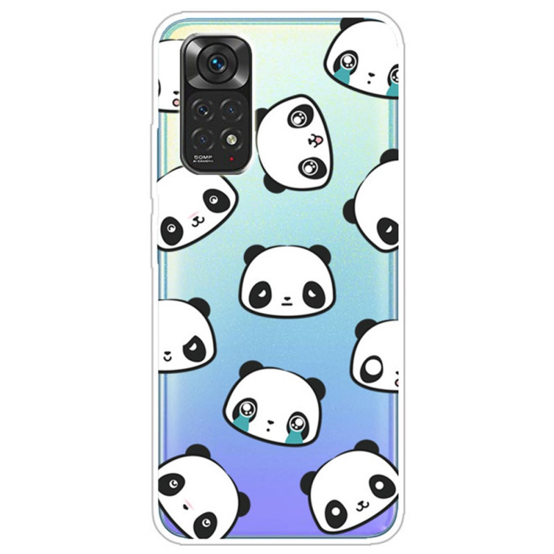 Capa Xiaomi Redmi Note 12 Pro 4G/Note 11 Pro/11 Pro 5G Pandas sentimentais