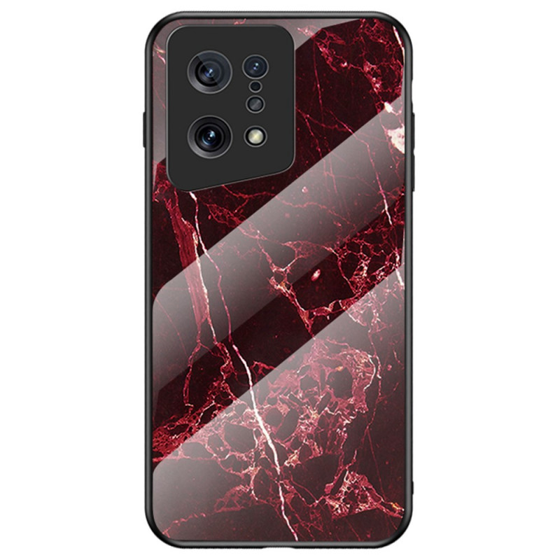 Coque Oppo Find X5 Verre Trempé Marbre Colorés