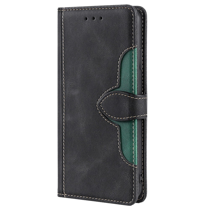 Case Oppo Find X5 Lite Leatherette Dois-Tons Elegante