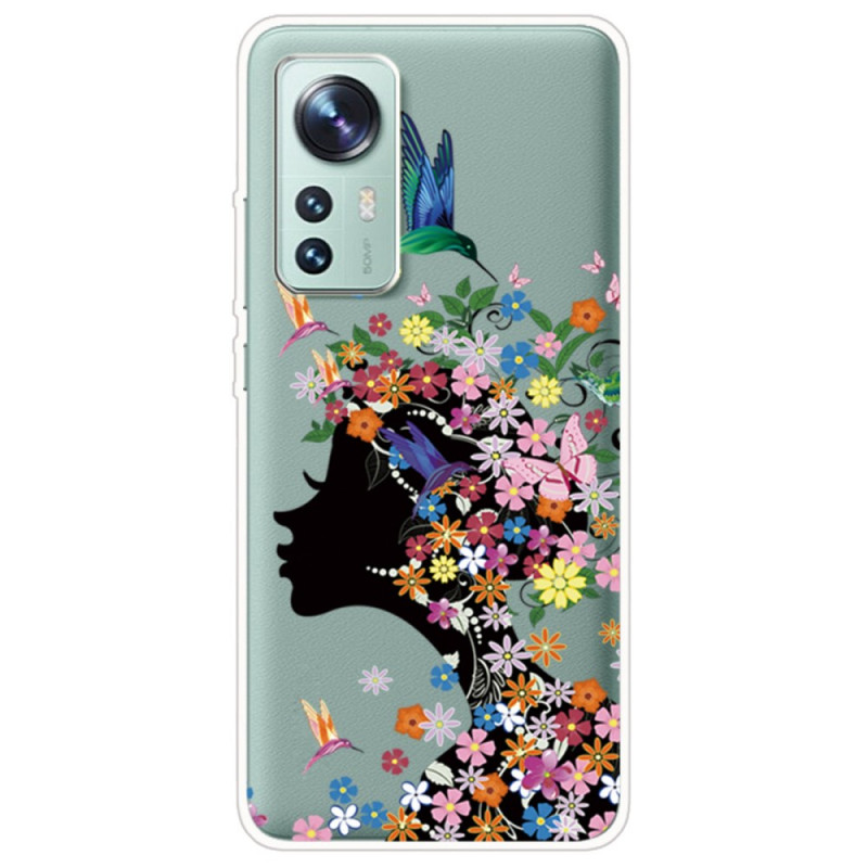 Xiaomi 12 / 12X / 12S Capa para a cabeça com flores bonitas