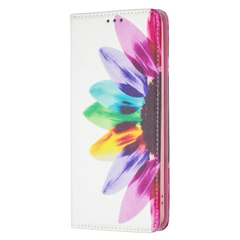 Tampa Flip Cover Samsung Galaxy A53 5G Flor de Aquarela