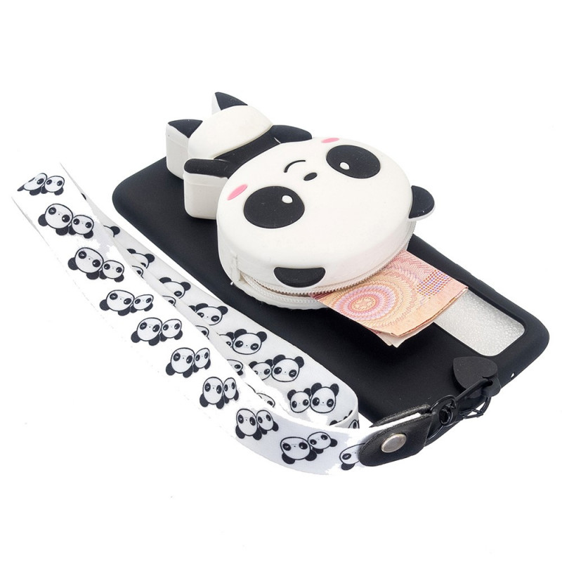 Capa Samsung Galaxy A53 5D 3D Panda com mosquetão