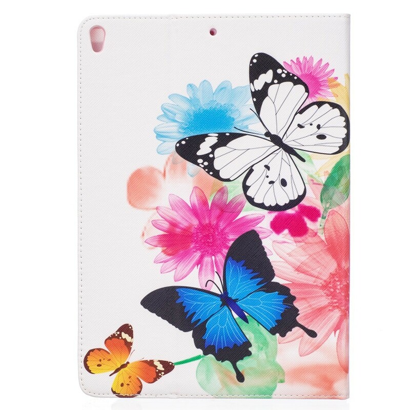 iPad Pro 10.5 polegadas Butterfly and Flower Painted Case