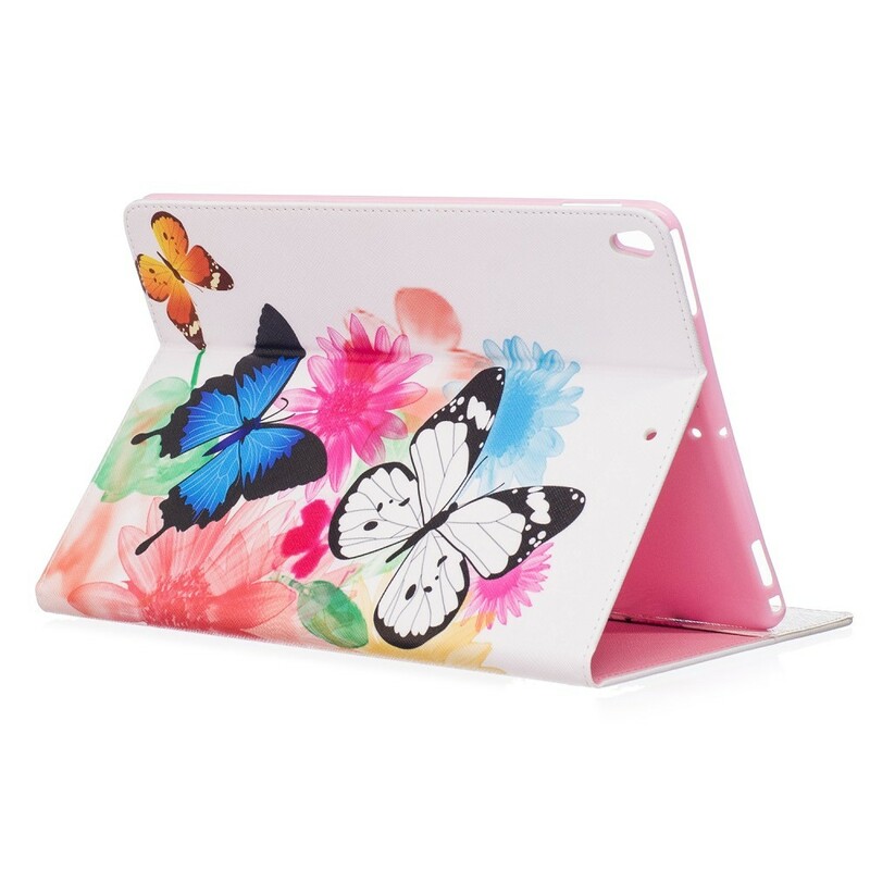 iPad Pro 10.5 polegadas Butterfly and Flower Painted Case