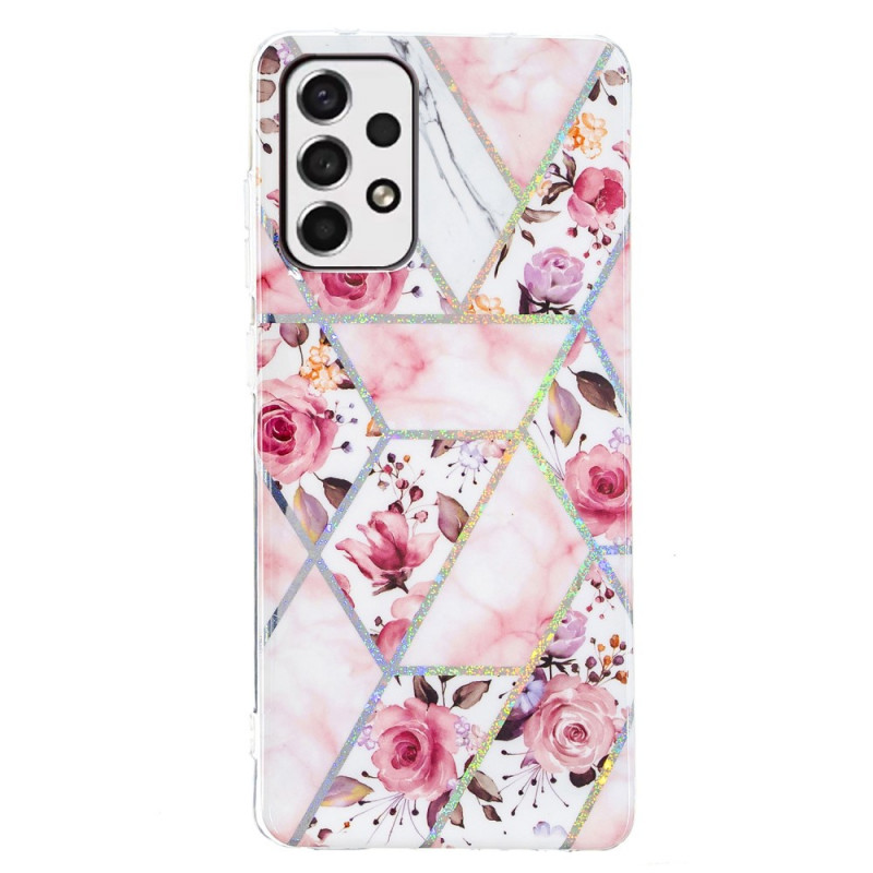 Samsung Galaxy A33 5G Case Marbled Flowers