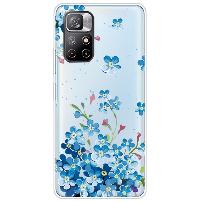 Xiaomi Redmi Note 11 Pro Plus 5G Case Blue Flower Bouquet