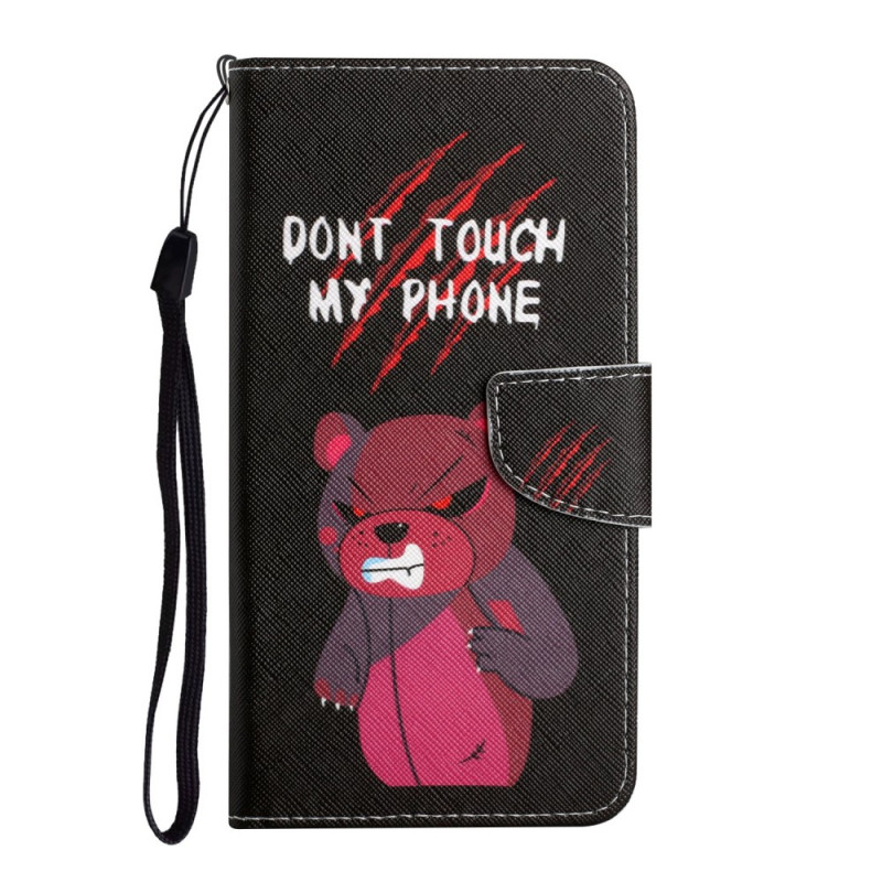 Capa de urso Xiaomi Redmi Note 11 Pro Plus 5G Não toques no meu telemóvel