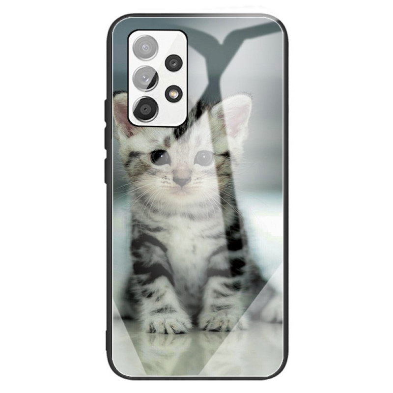 Samsung Galaxy A13 Capa de vidro temperado Kitten