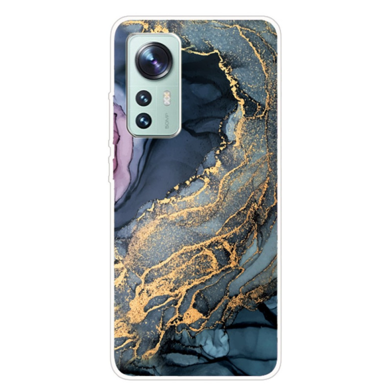 Xiaomi 12 Pro Capa de Silicone Mármore Aquarela Cor