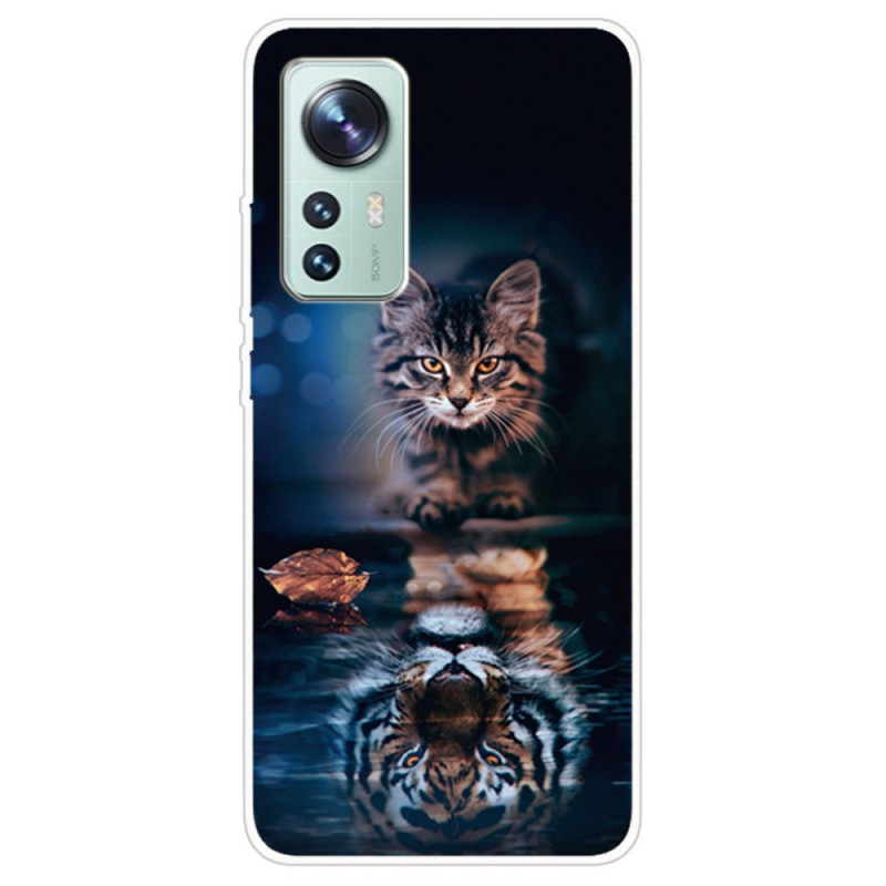 Xiaomi 12 Pro Silicone Case Cat on the prowl