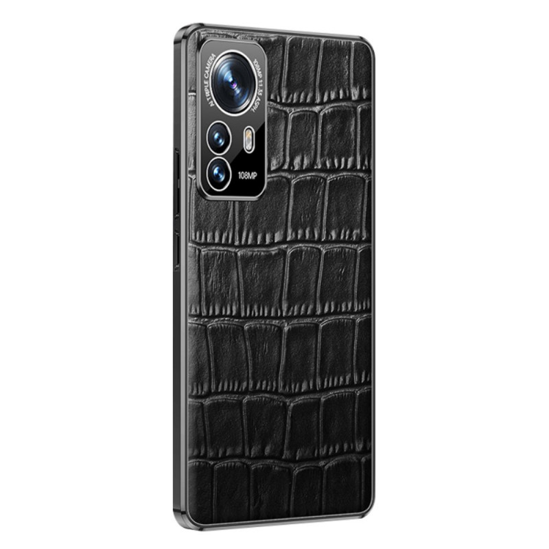 Capa de couro estilo crocodilo para Xiaomi 12 Pro