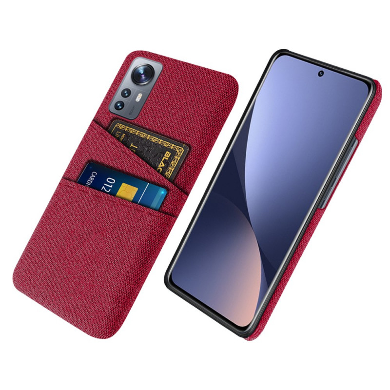 Capa de tecido para Xiaomi 12 Pro com suporte para cartões