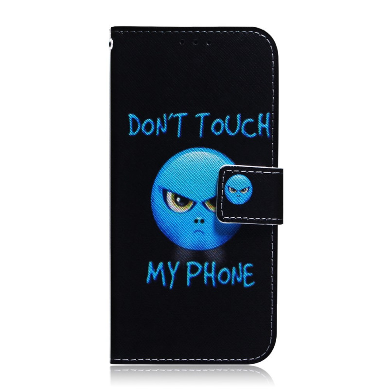 Capa Samsung Galaxy M52 5G Não toque no meu telefone Azul