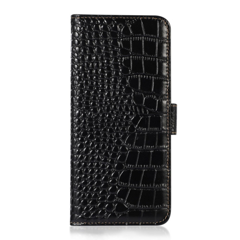 Samsung Galaxy M23 5G Estilo Crocodilo em Couro Genuíno