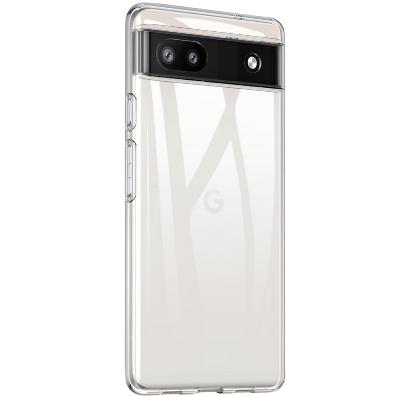 Google Pixel 6A Capa de silicone transparente e flexível