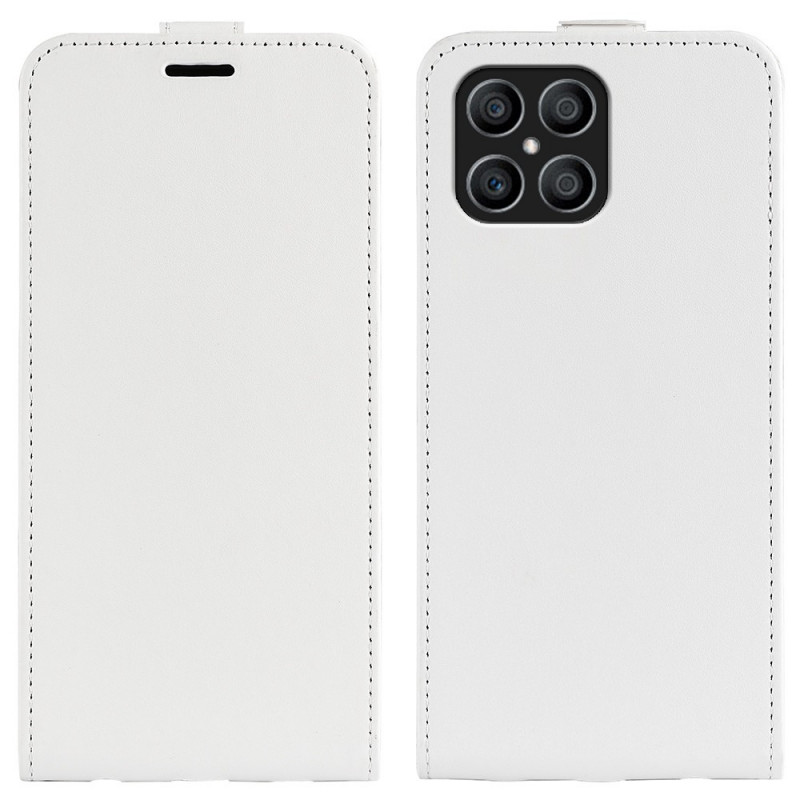 Capa de Efeito Couro Honor X8 com Fecho Vertical