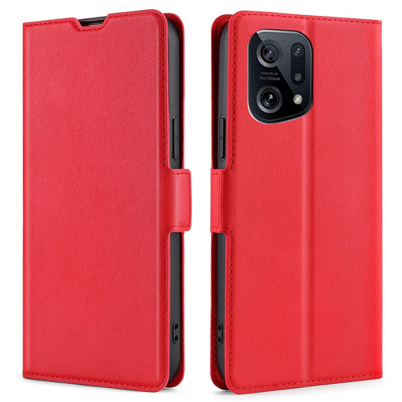Oppo Find X5 Case Double Flap Design