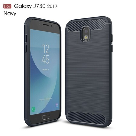 Samsung Galaxy J7 2017 Capa de fibra de carbono escovada