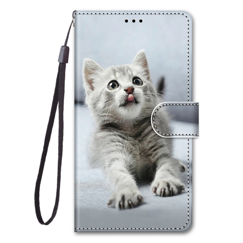 Samsung Galaxy M53 5G Kitten Grey Strap Case