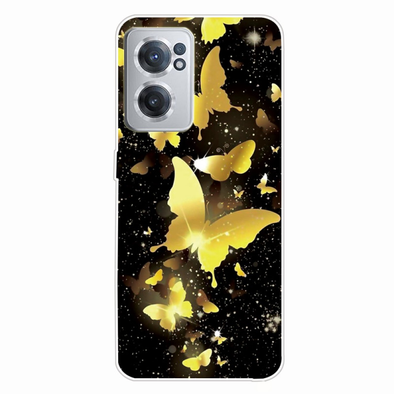 Capa OnePlus Nord CE 2 5G Gold Butterfly