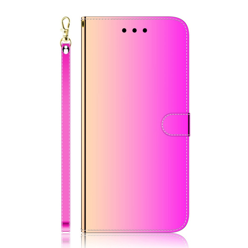 Capa de Espelho Sony Xperia 1 IV em Couro com Bracelete