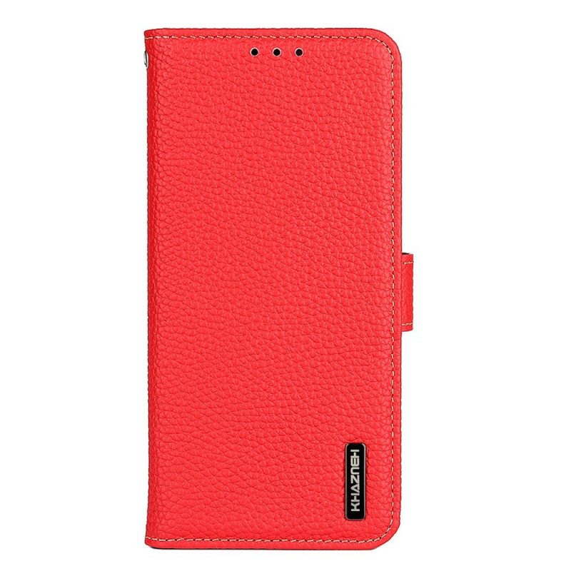 Capa de couro Sony Xperia 10 IV Litchi KHAZNEH