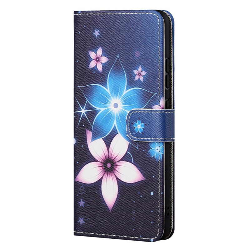 OnePlus Nord CE 2 5G Capa Azul e Flores Rosa
