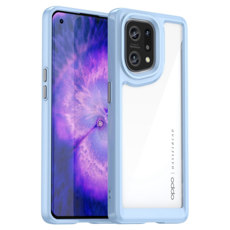Oppo encontrar X5 Hybrid Case Edges coloridos