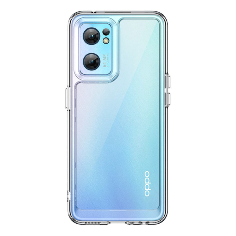 Oppo Find X5 Lite Hybrid Case Clear Coloured Edges