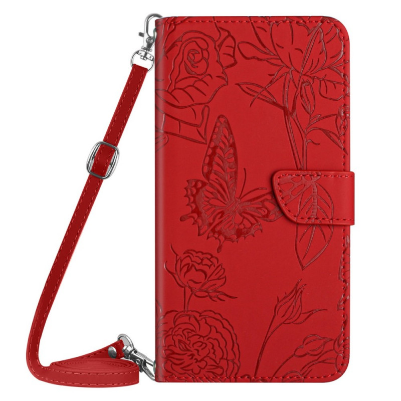 Samsung Galaxy A13 Case Butterflies e Cordão de ombro
