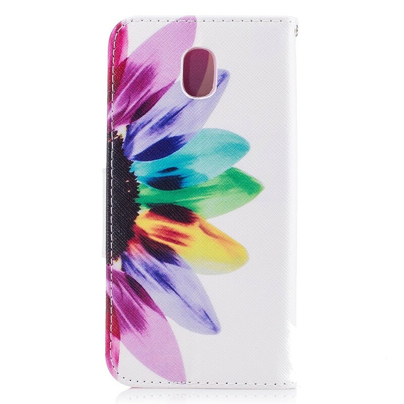 Samsung Galaxy J3 2017 Capa de flor de aguarela