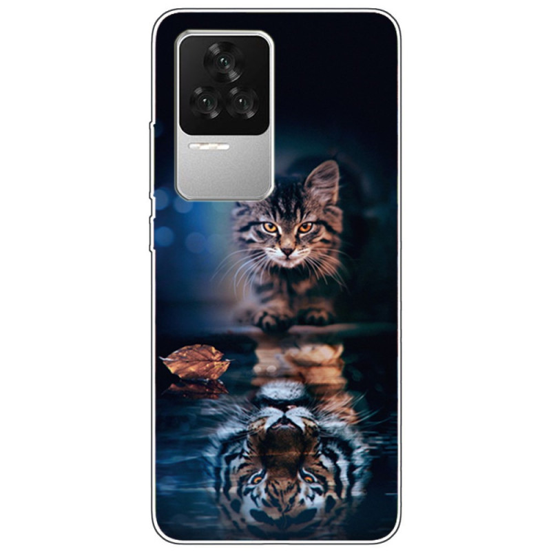 Poco F4 Silicone Case Cat e Tigre