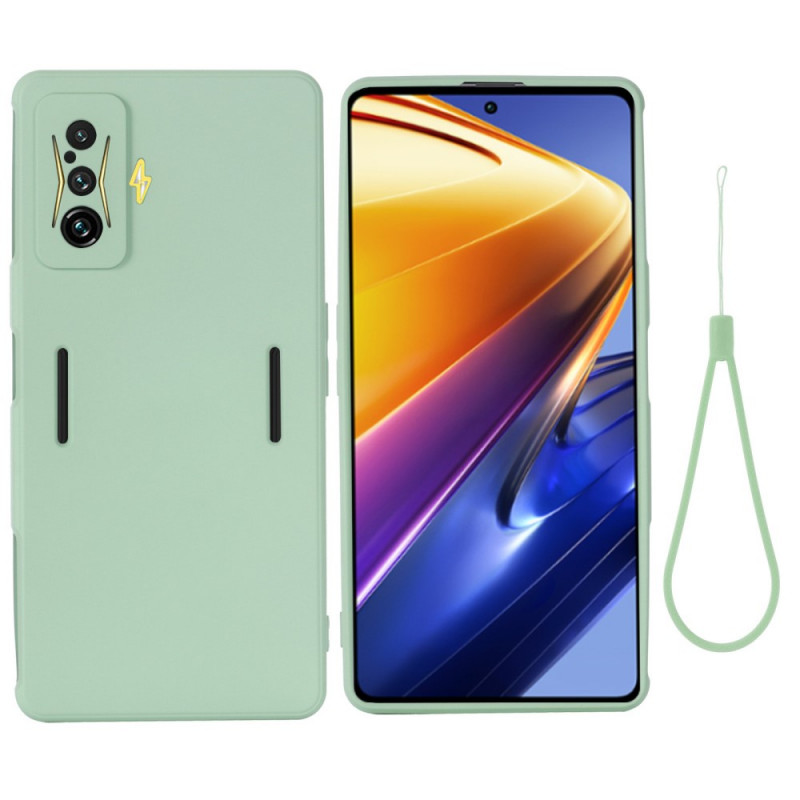 Capa de Silicone Líquido Poco F4 GT com Cordão