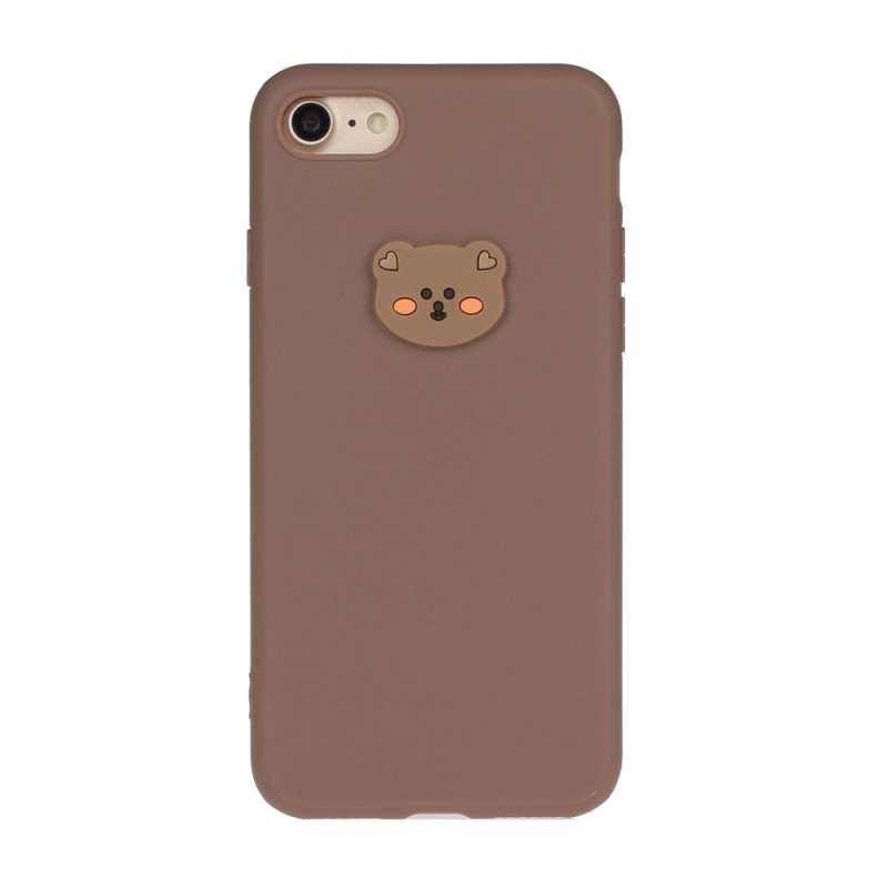 Capa iPhone SE 3 / SE 2 / 8 / 7 Ursinho de peluche em silicone