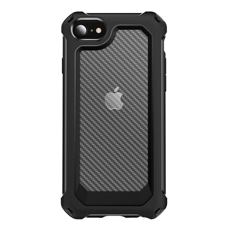iPhone SE 3 / SE 2 / 8 / 7 Capa de Fibra de Carbono Híbrida
