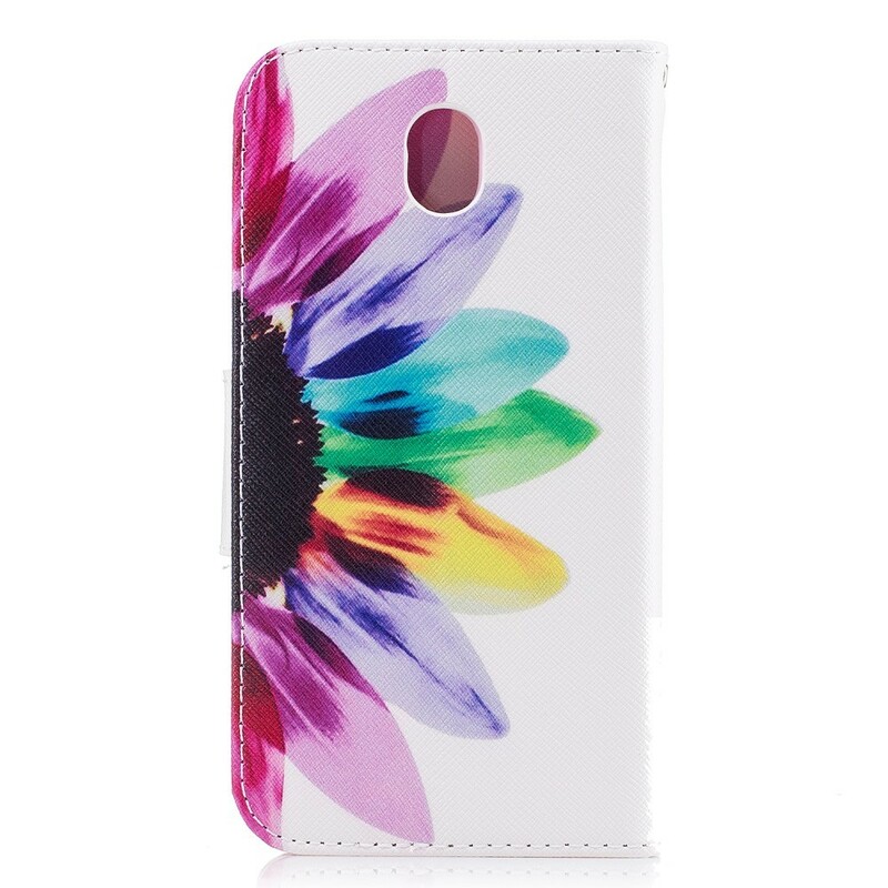 Samsung Galaxy J5 2017 Capa de flor de aguarela