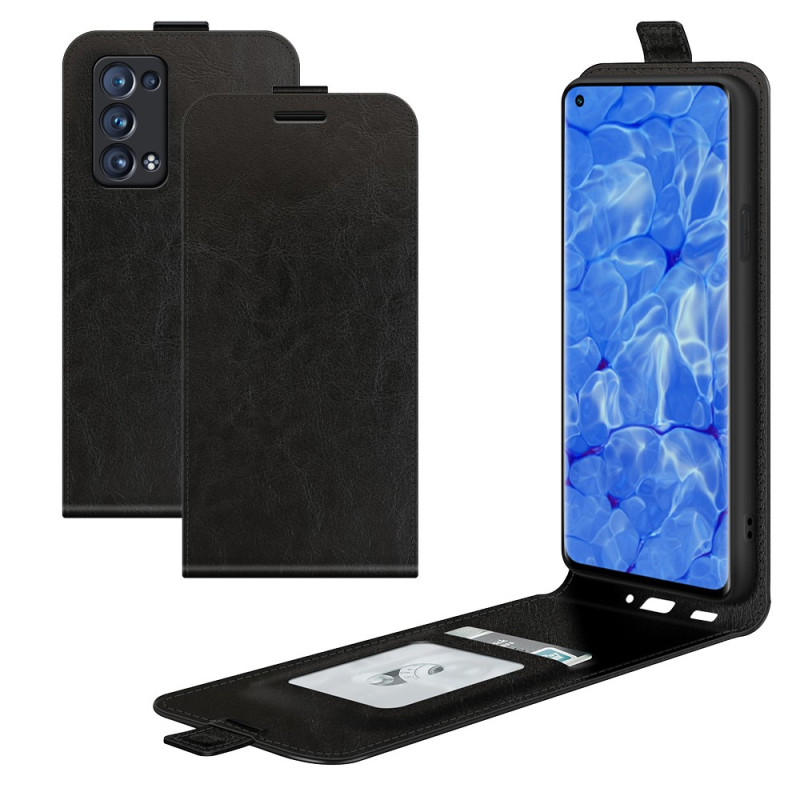Capa Oppo Reno 6 Pro 5G Classic Lychee Texture Vertical Closing