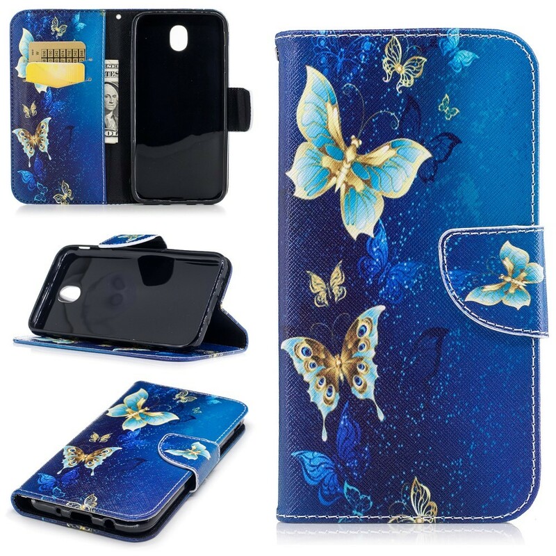 Samsung Galaxy J7 2017 Case Butterflies In The Night