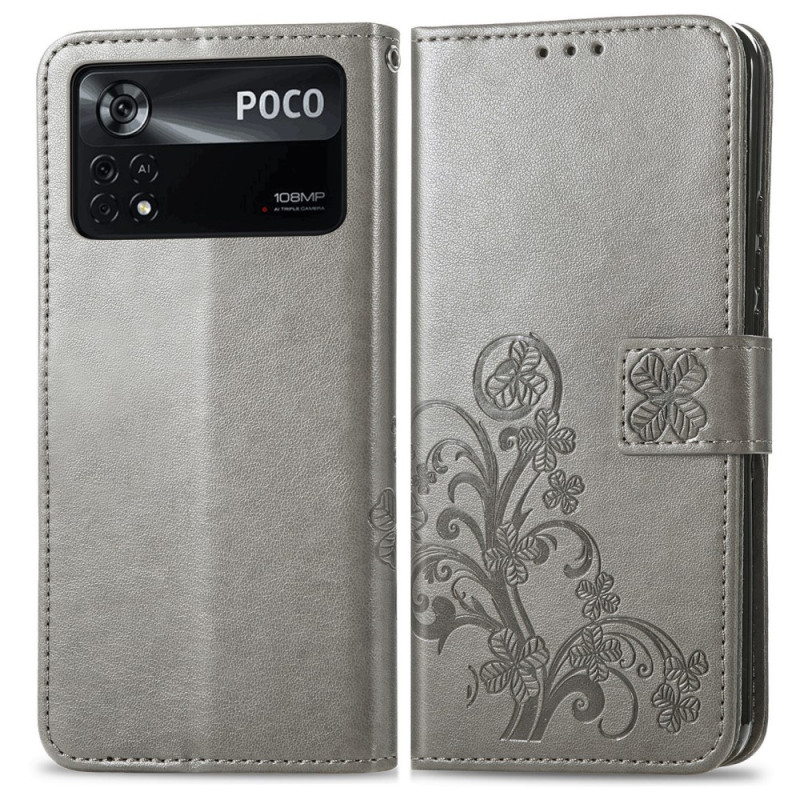 Capa Poco X4 Pro 5g Padrão Floral Com Cordão Dealy 5216