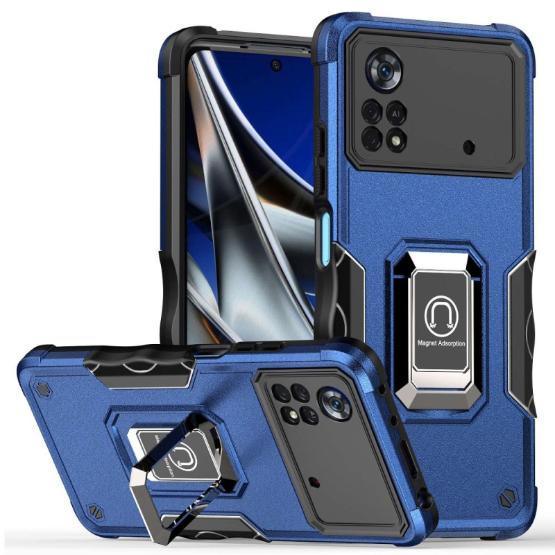 Capa Poco X4 Pro 5G Suporte de Anel de Efeito Metálico