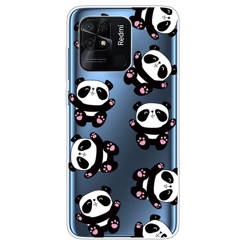 Xiaomi Redmi 10C Limpar Capa Múltipla Pandas